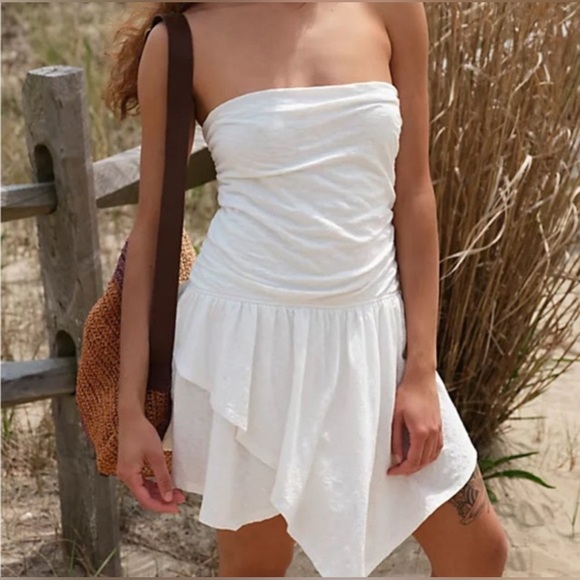 Free People White Strapless Convertible Dress NWOT - Picture 3 of 14